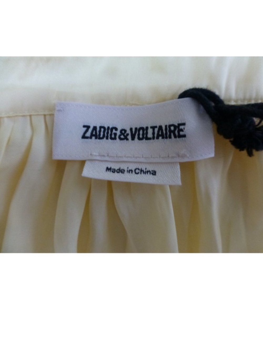 NWT Zadig & Voltaire Butter Tink Satin Blouse Medium - Picture 4 of 8